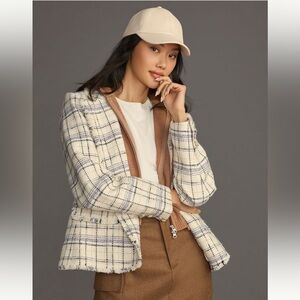 NWOT Anthropologie Women's Tweed Dickie Blazer